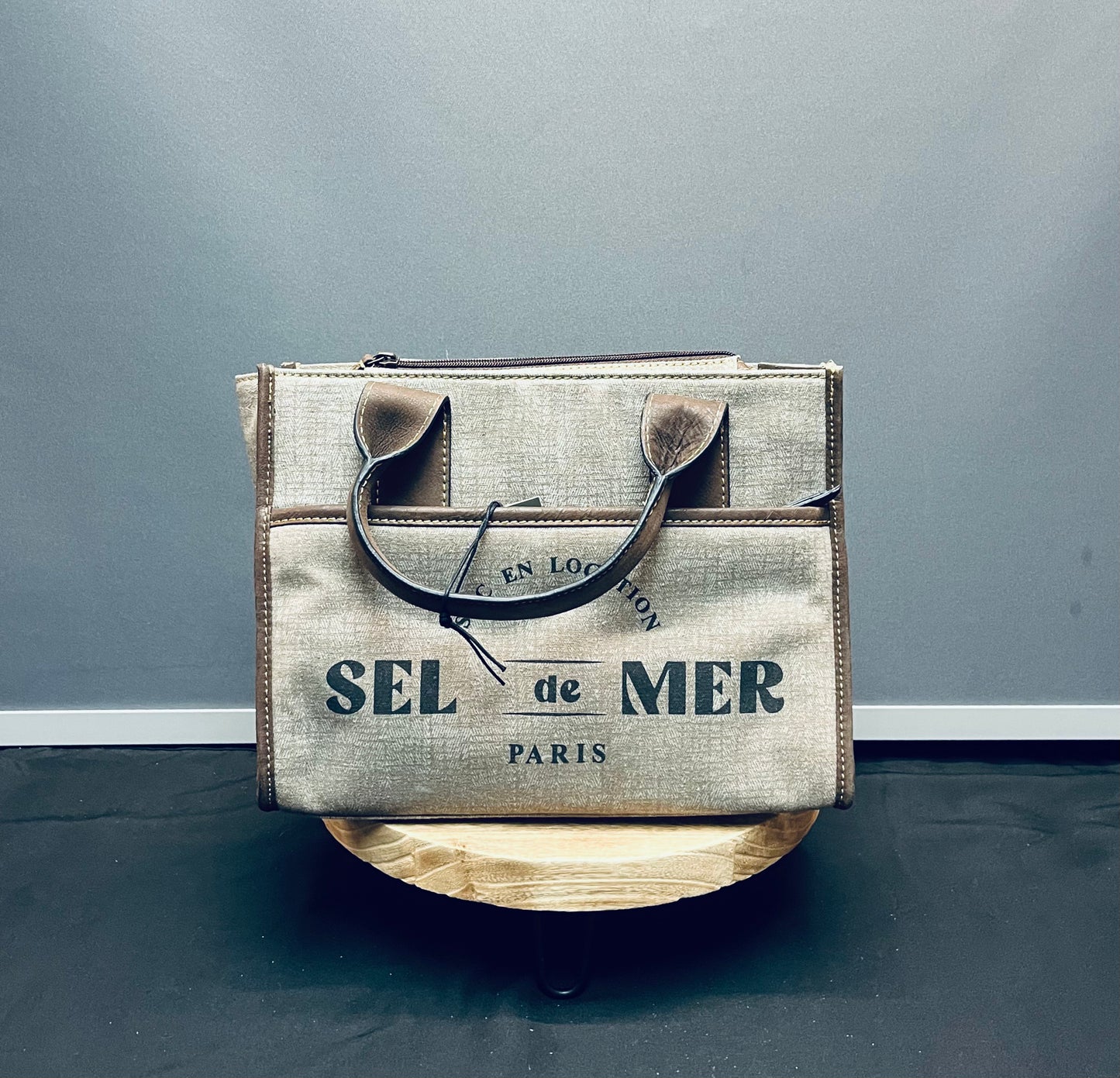 Sel de mer crossbody bag in old mill white