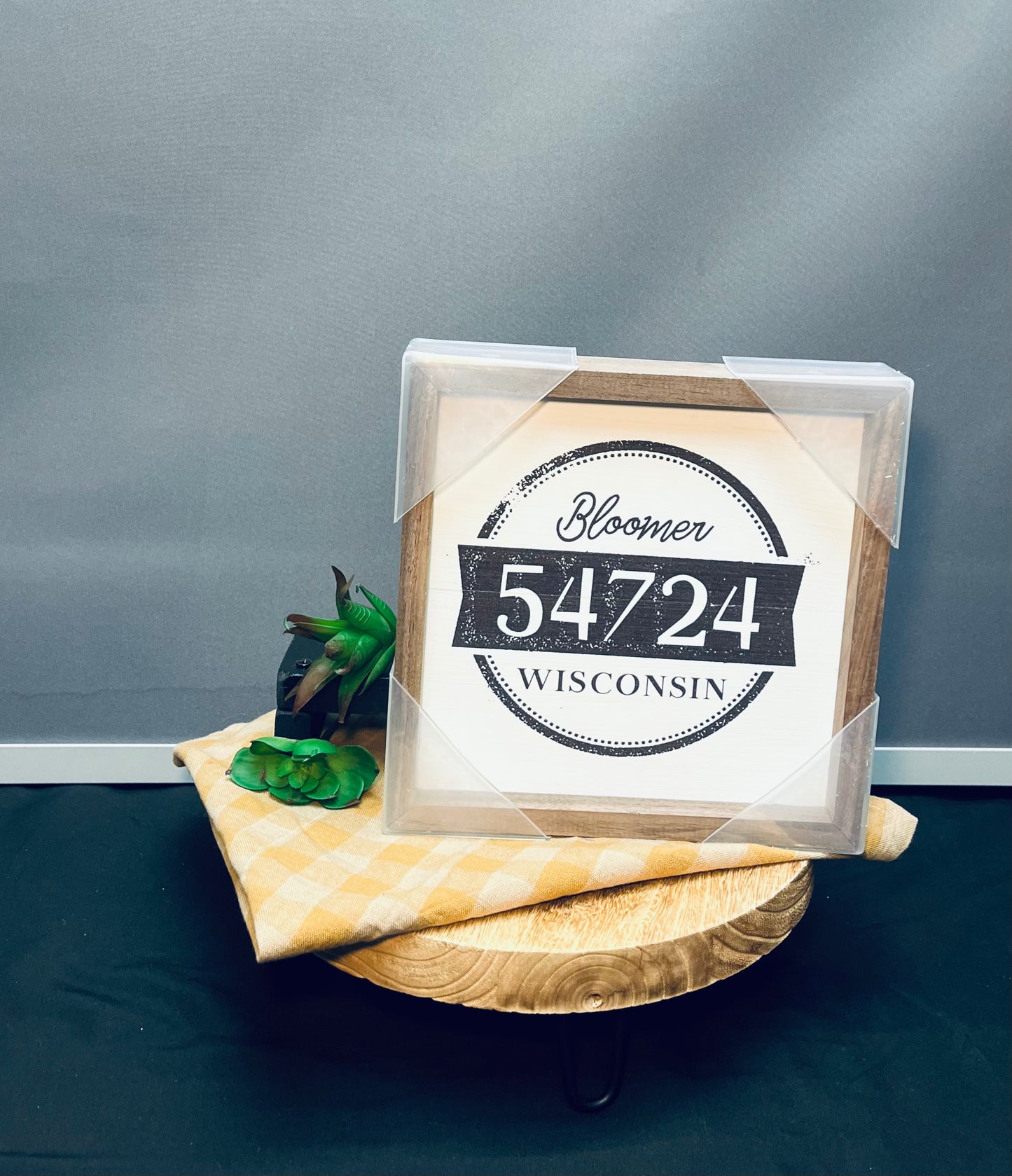 Bloomer zip code sign