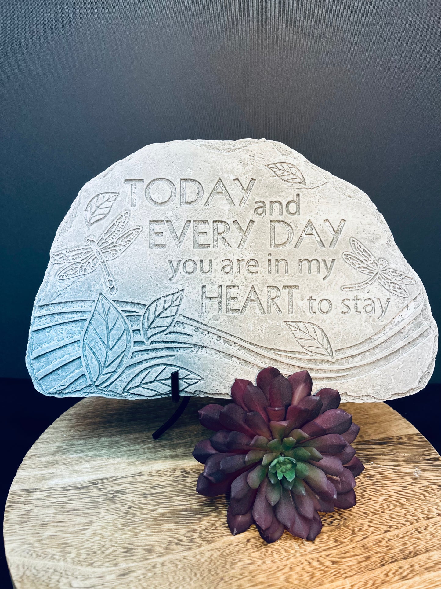 Today and everyday you are in my heart to stay stone