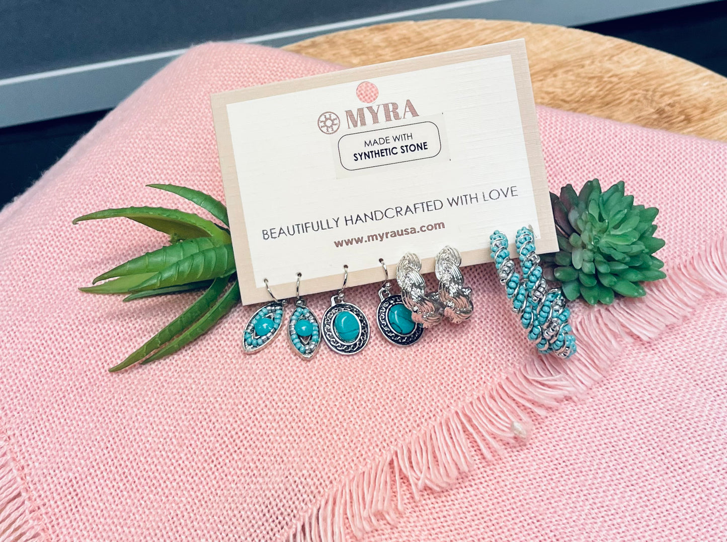 Jessica Fashion set of four Myra earrings
