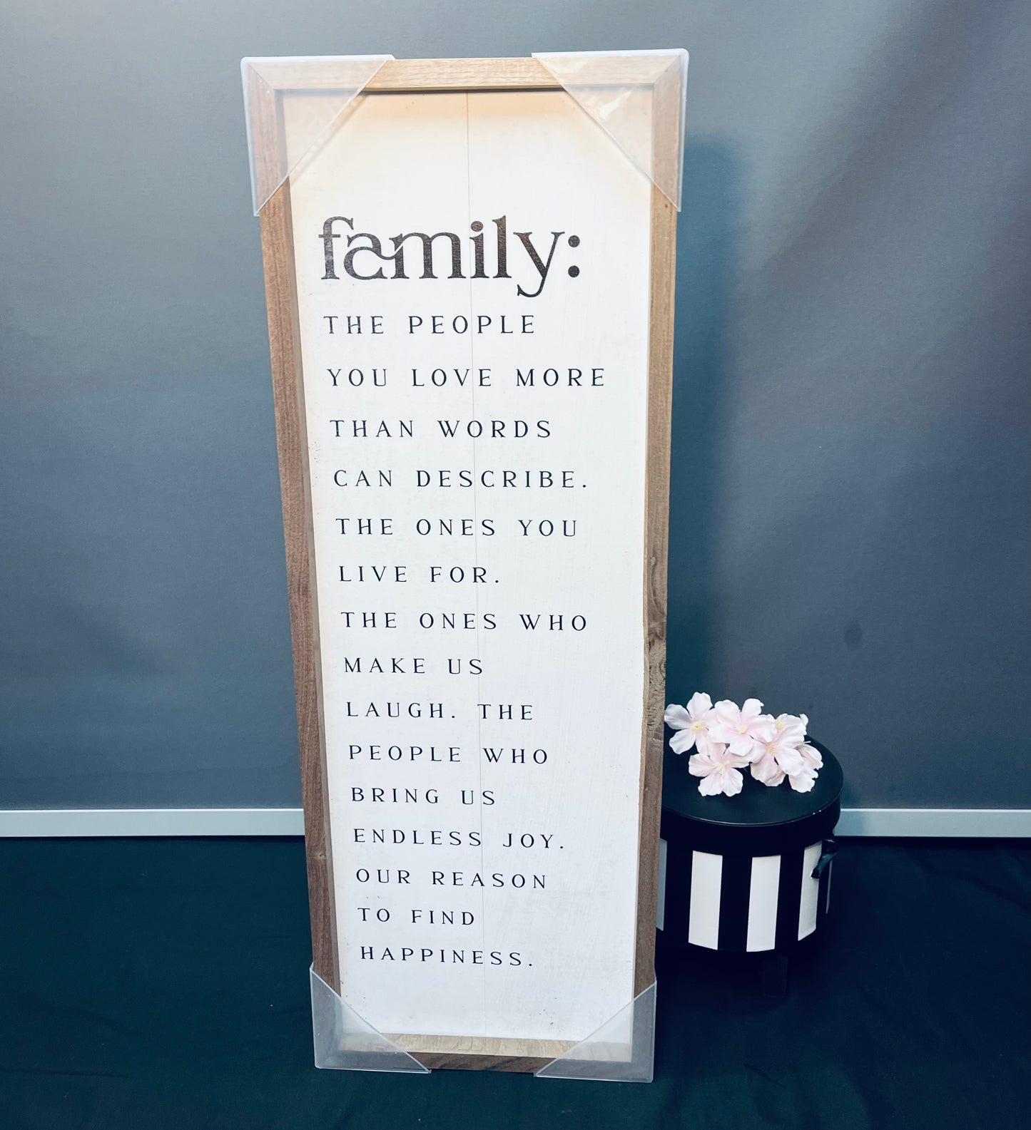 Family: the people we love sign