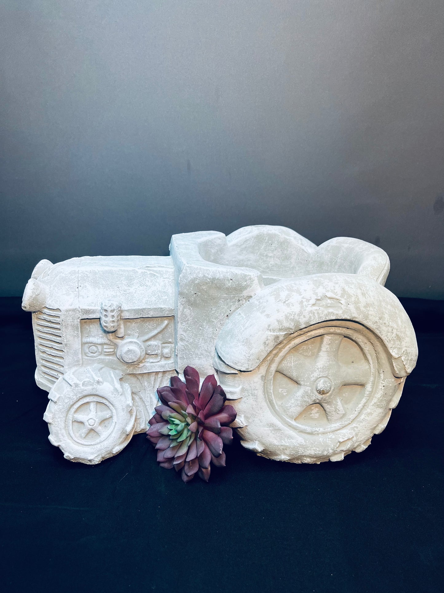 Tractor plant holder stone