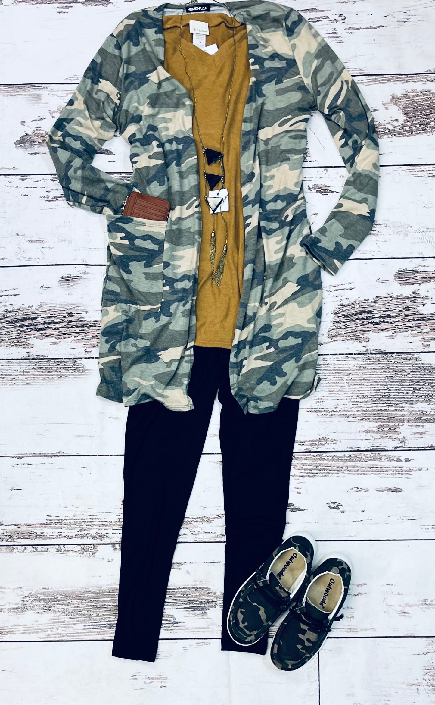 Camo cardigan