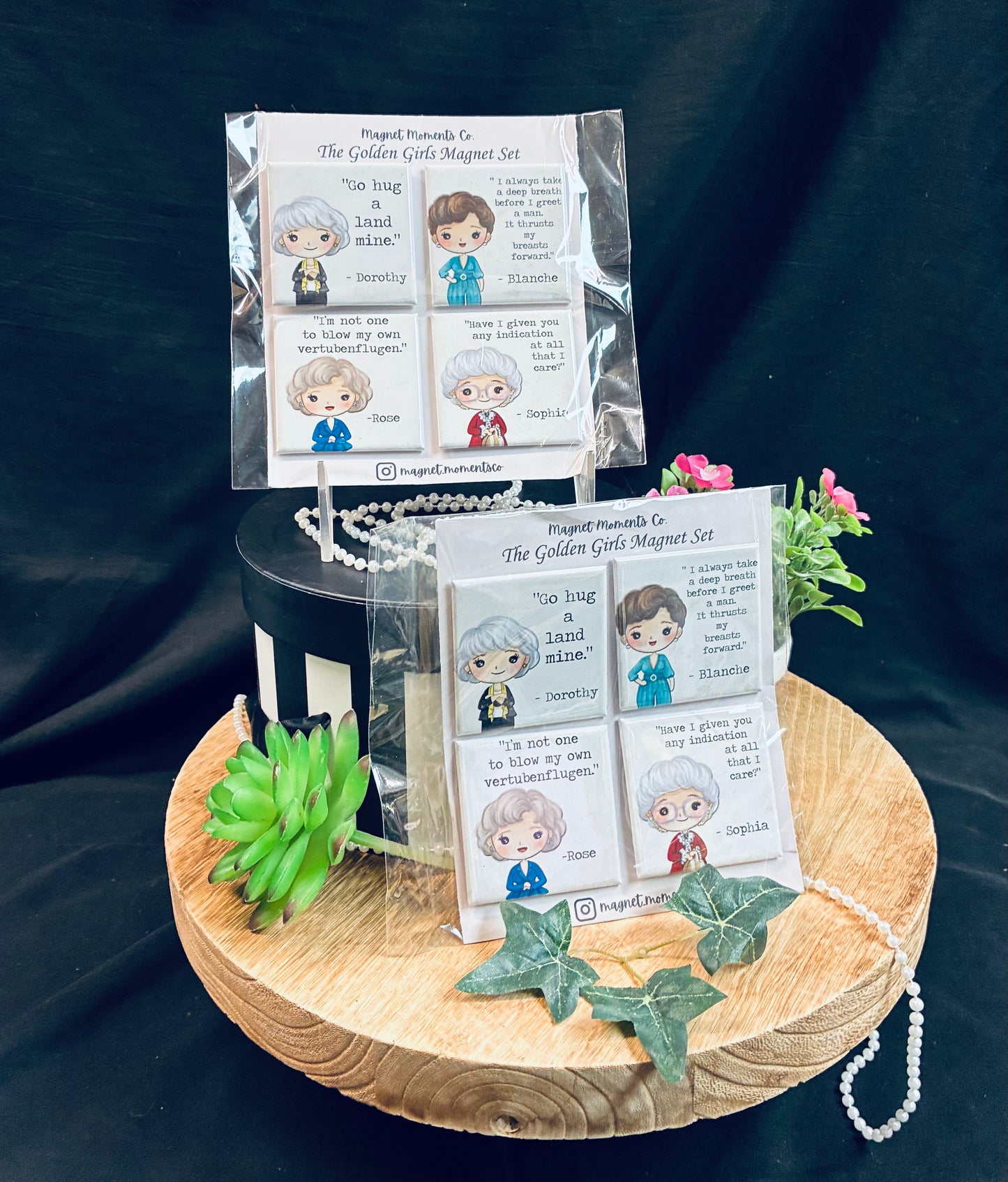 Golden girls magnets (set of 4)