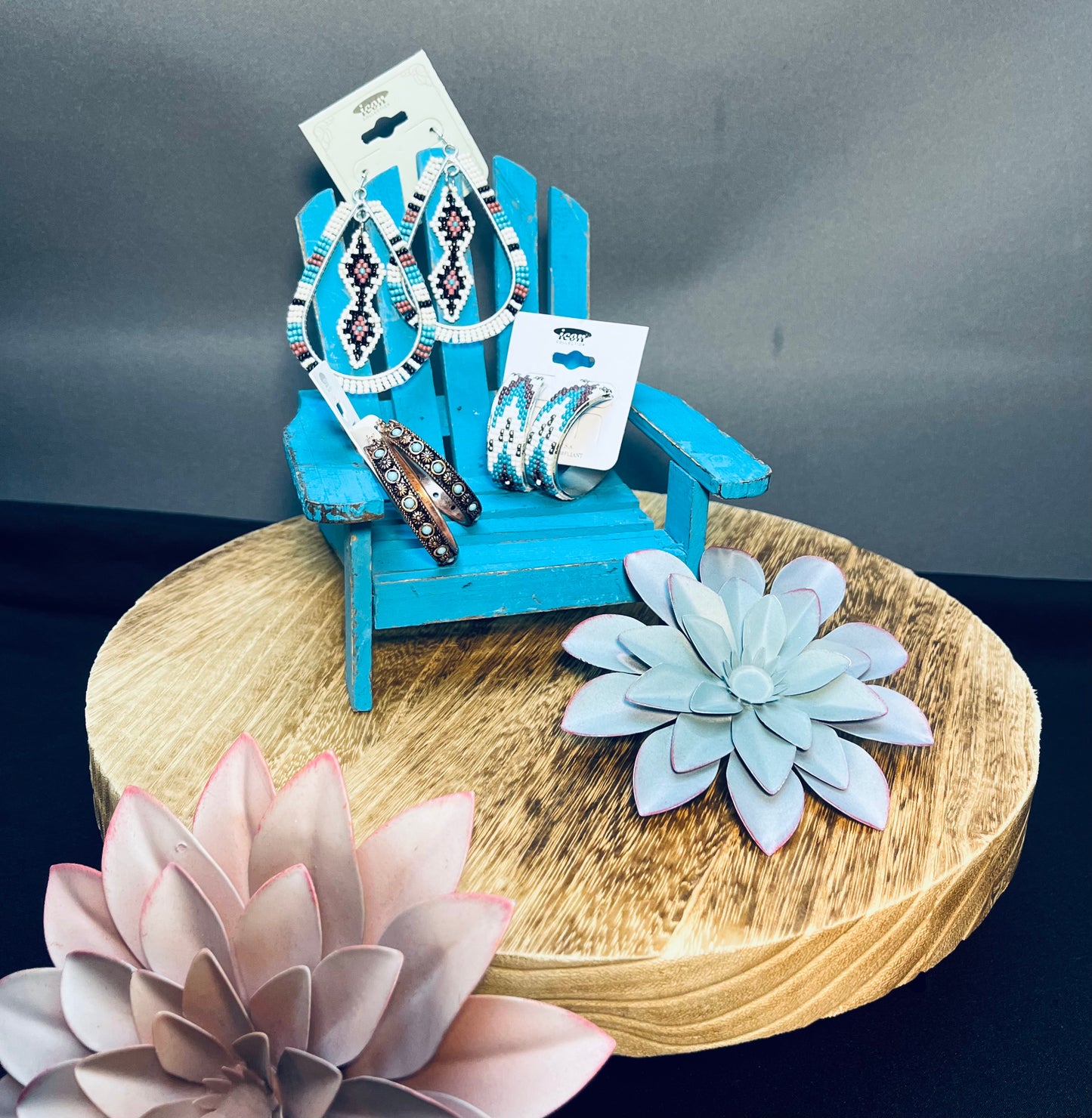 Aztec earrings