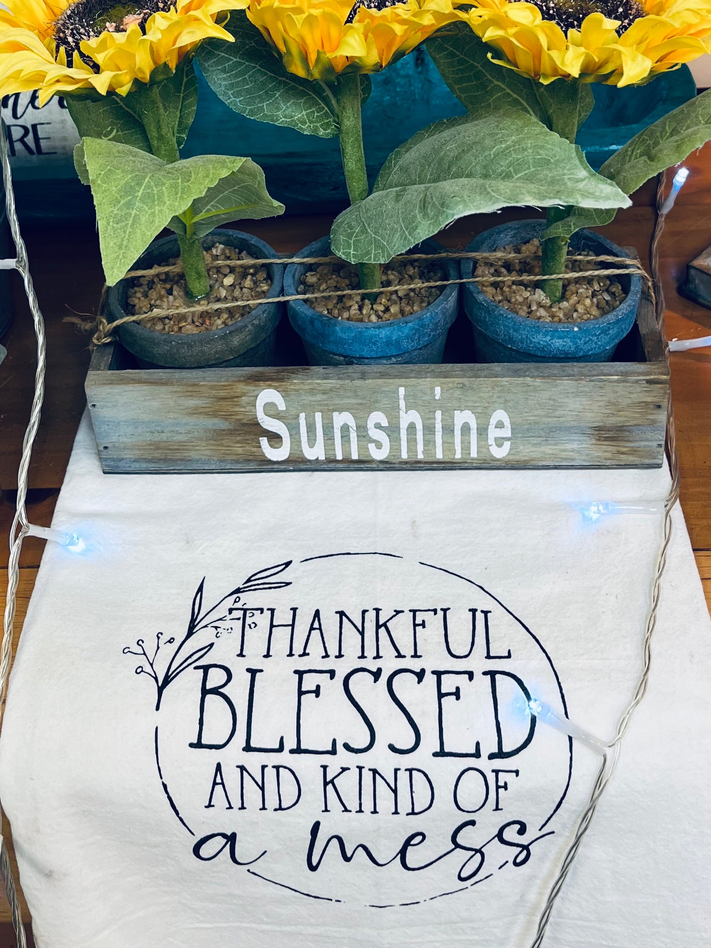 Thankful, blessed, and kind of stressed towel