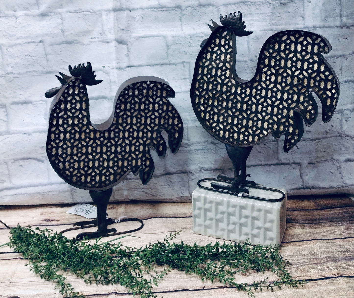 Bronze Chicken Decor