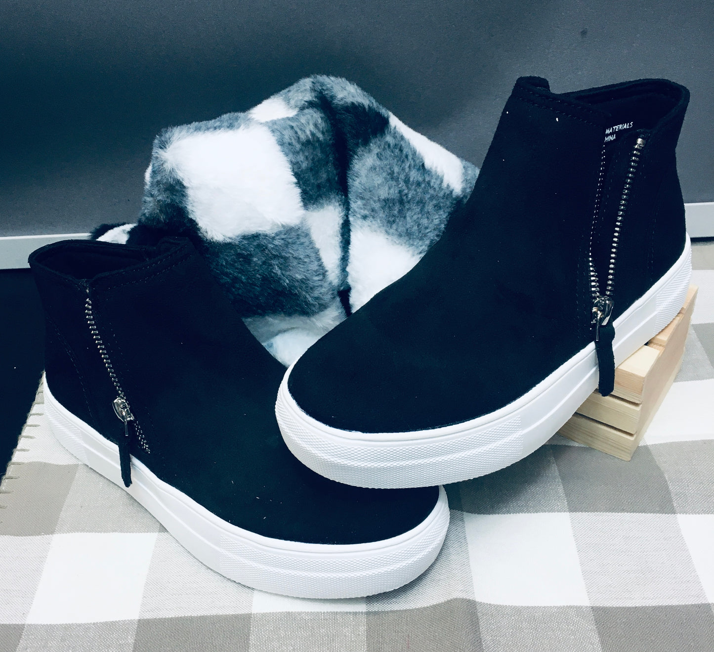 Black Suede Sneaker