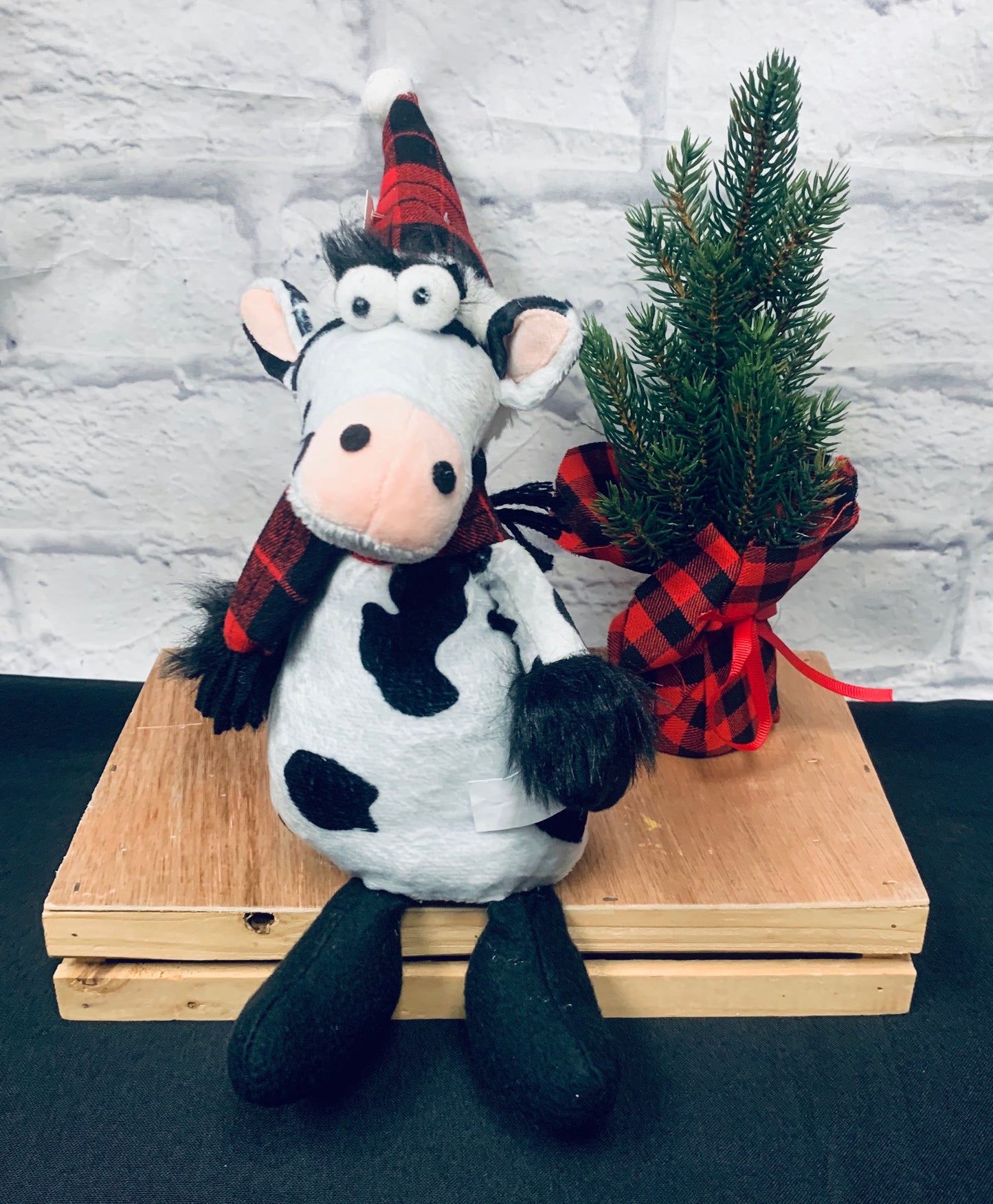 Buffalo Plaid Cow