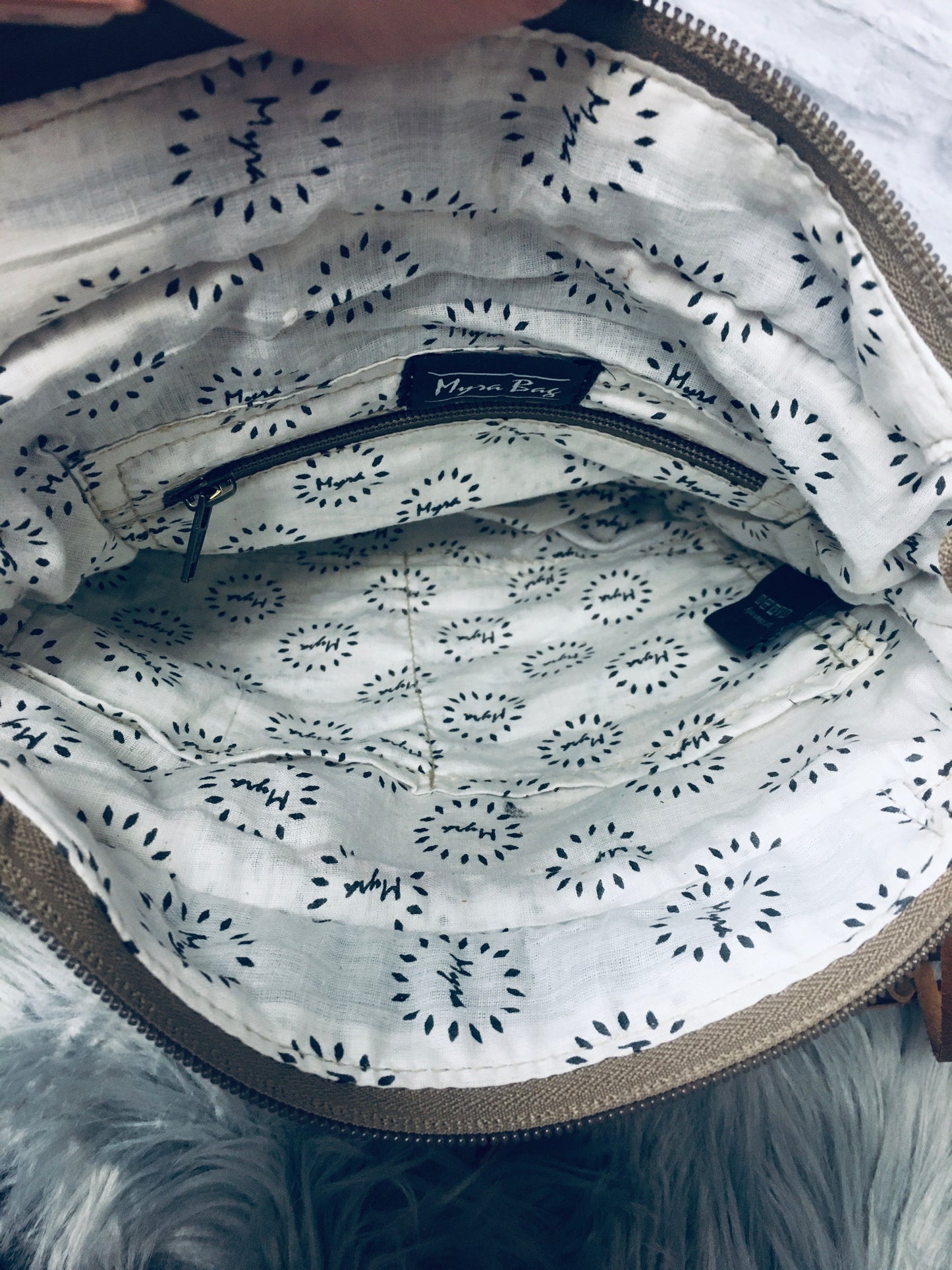 Sunset hand-tooled bag