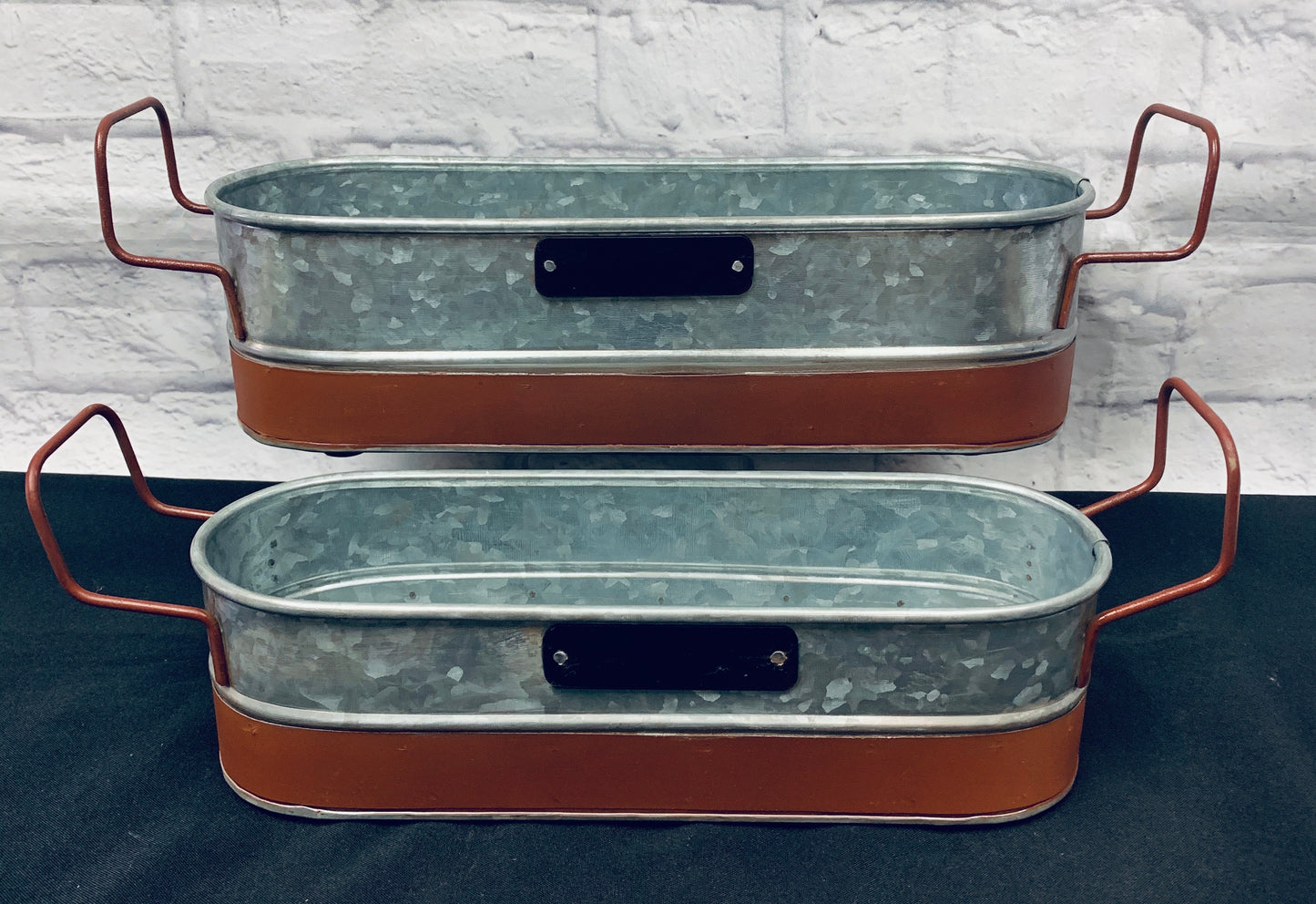 Galvanized Metal Trough Planters