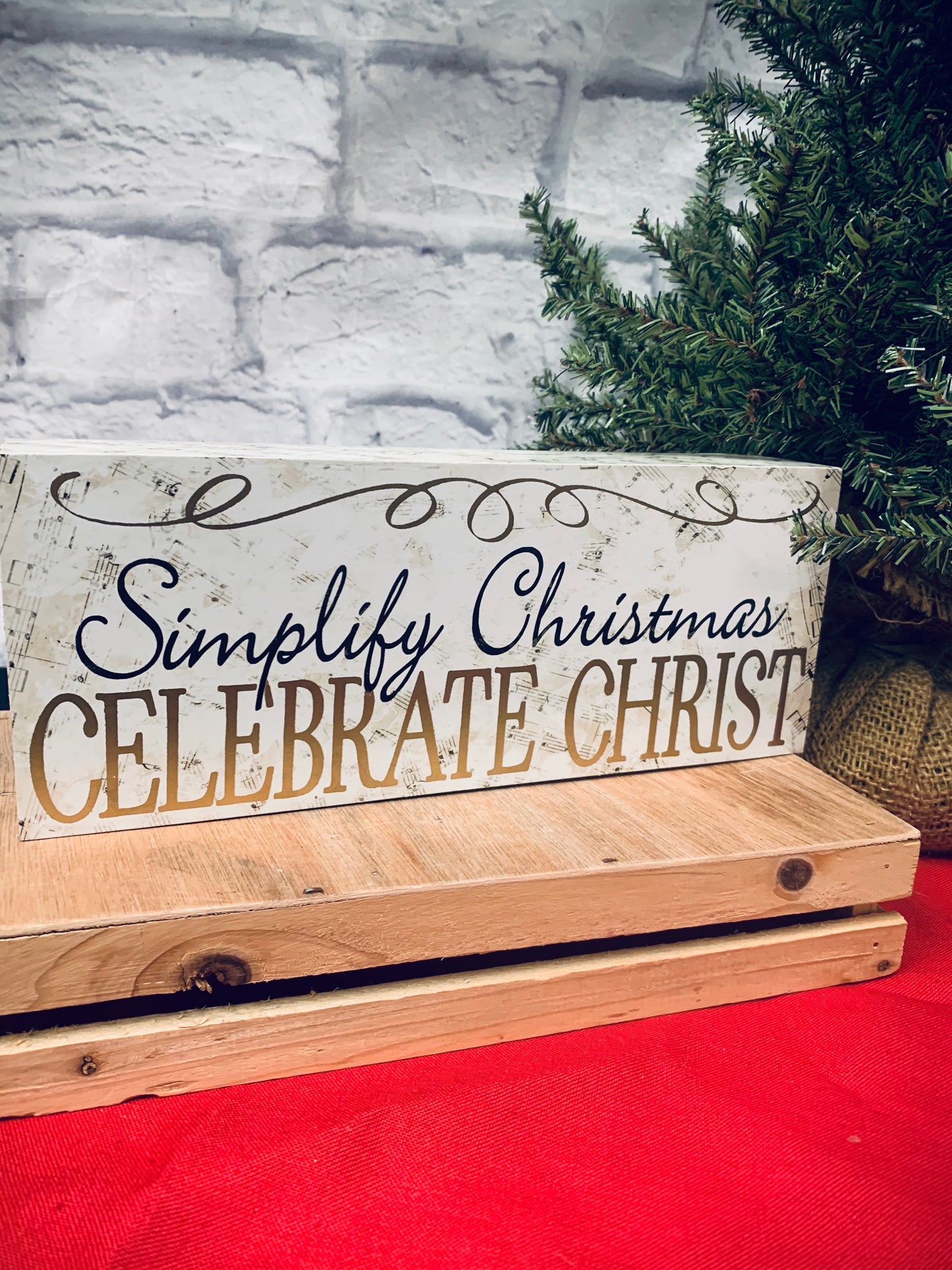 Simplify Christmas Sign