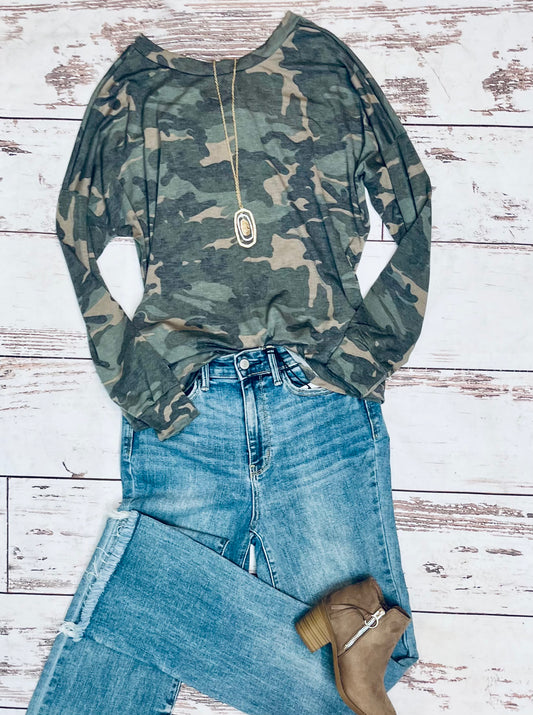 Camo V Back
