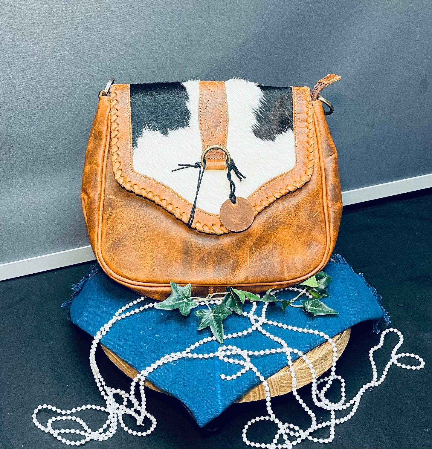 The Tyson trail leather Hairon bag