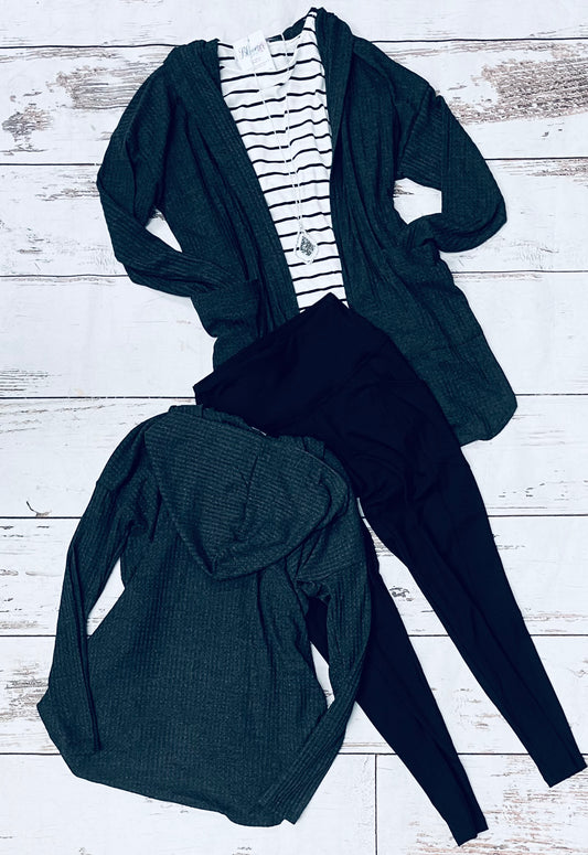 Gray cardigan