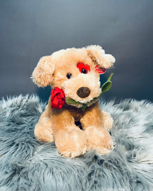 Bearington stuffed Valentine dog