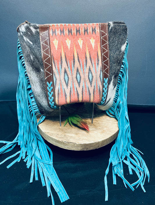 Blaze Rider Fringed small & crossover bag