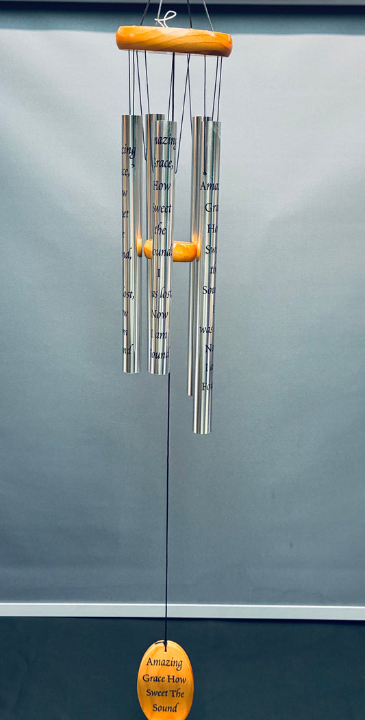 Amazing grace chime w/ wood accents