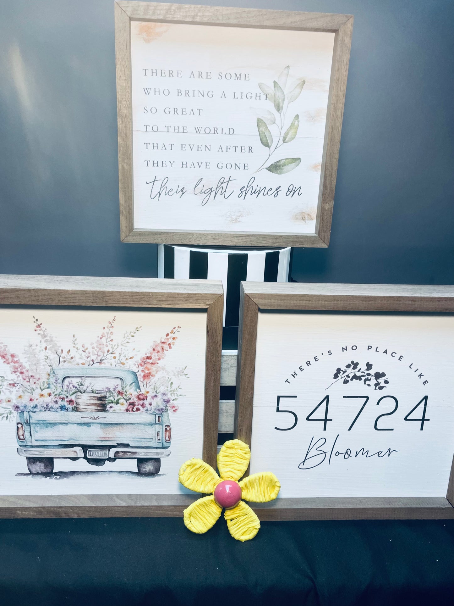 Rustic decor signs