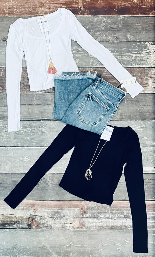 Long sleeve layering tops