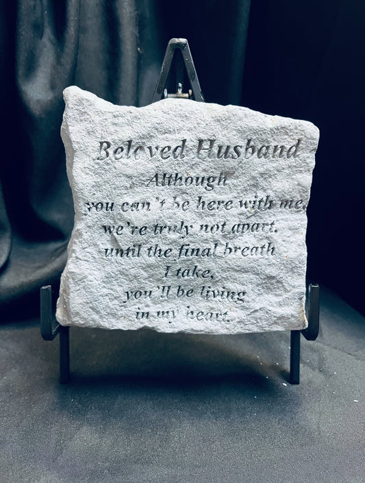 Beloved husband sympathy stone