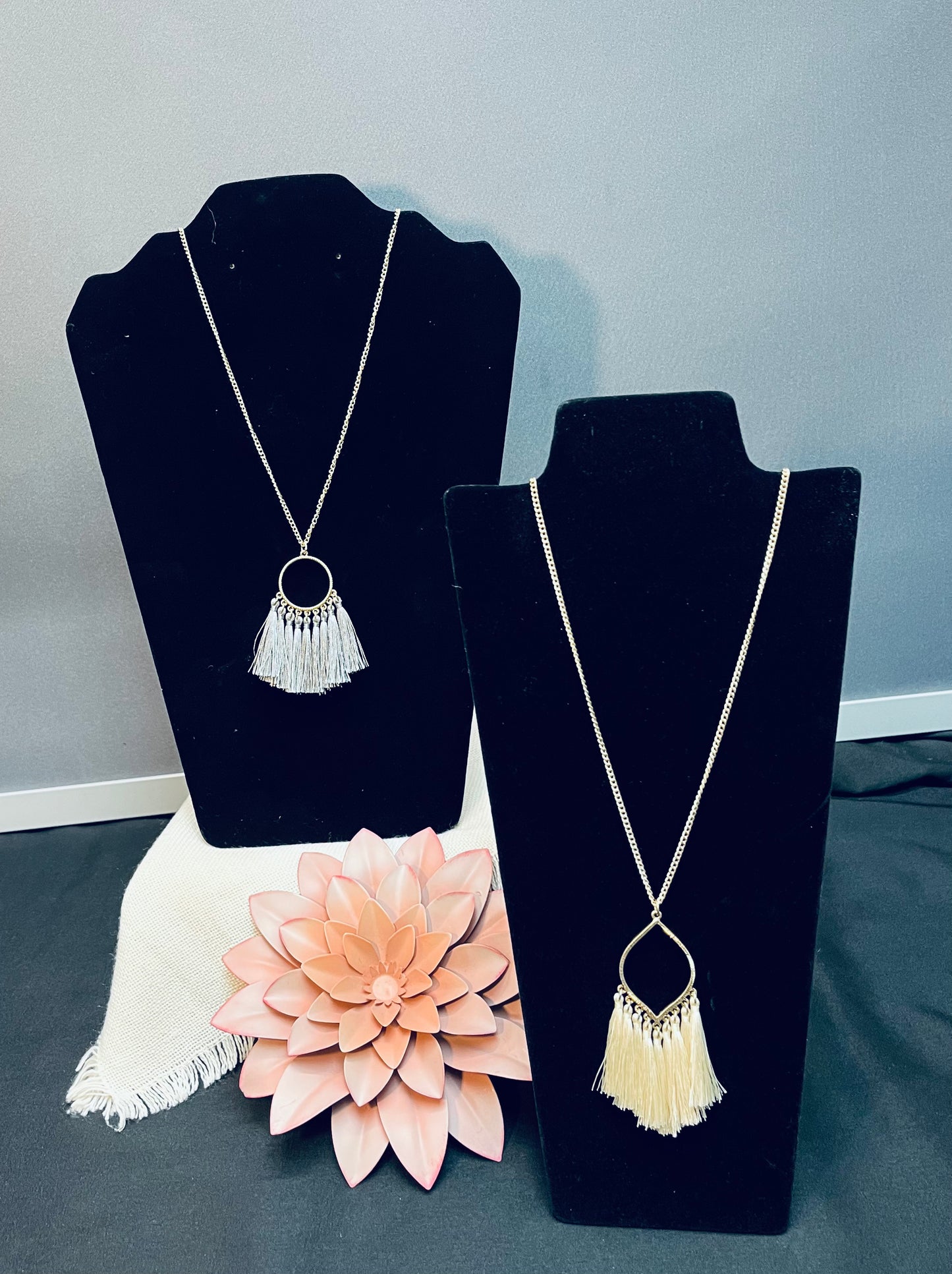 Fringe necklaces