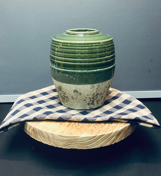 Green vase