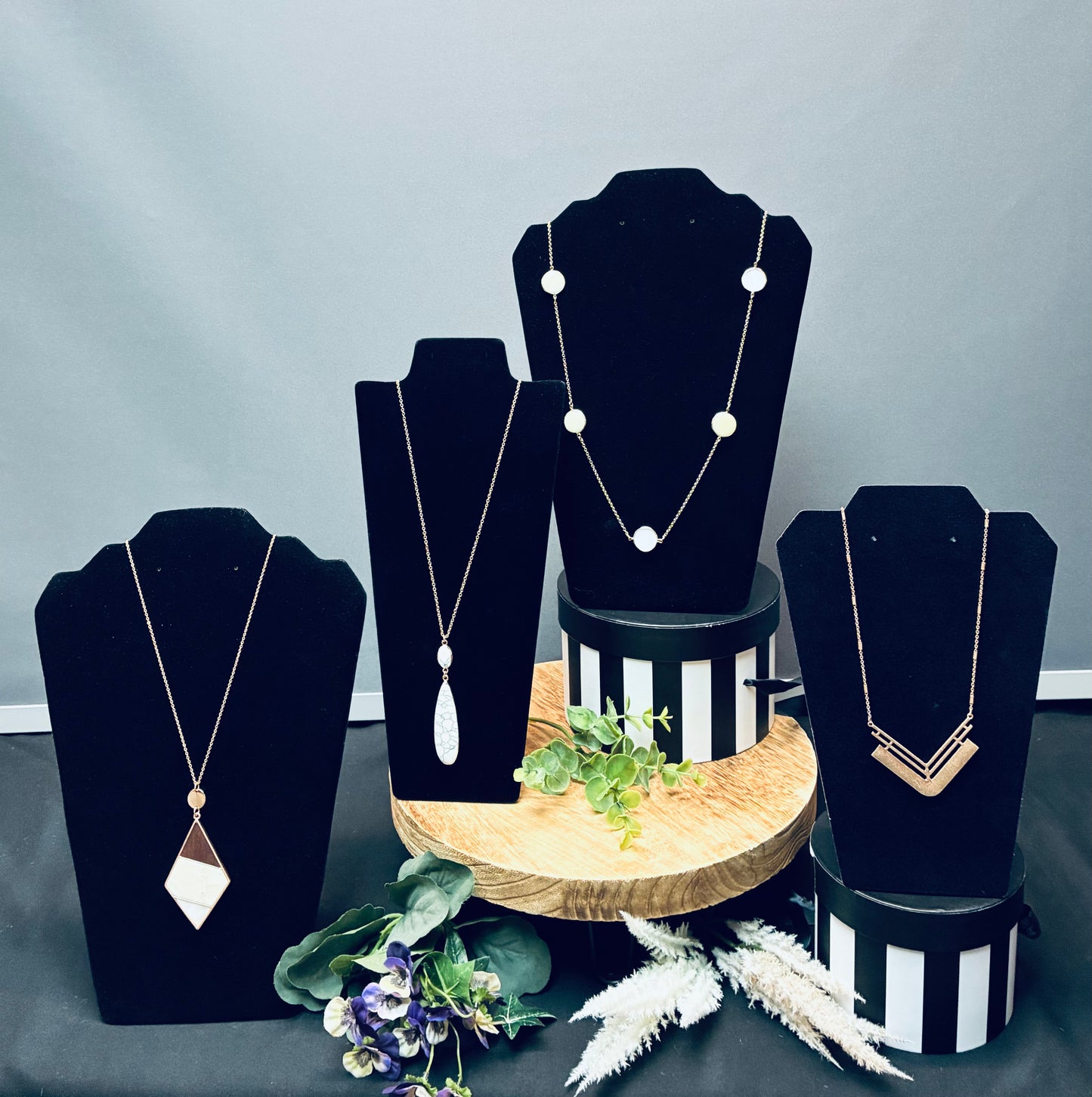 Long statement necklaces