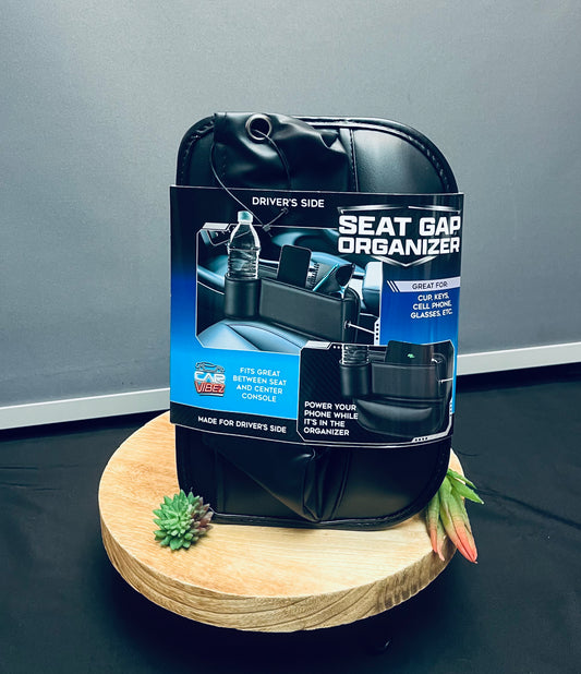 Car seat gap organizer