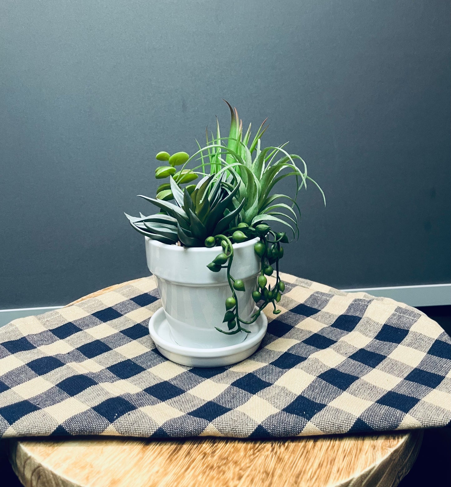 Artificial potted succulent