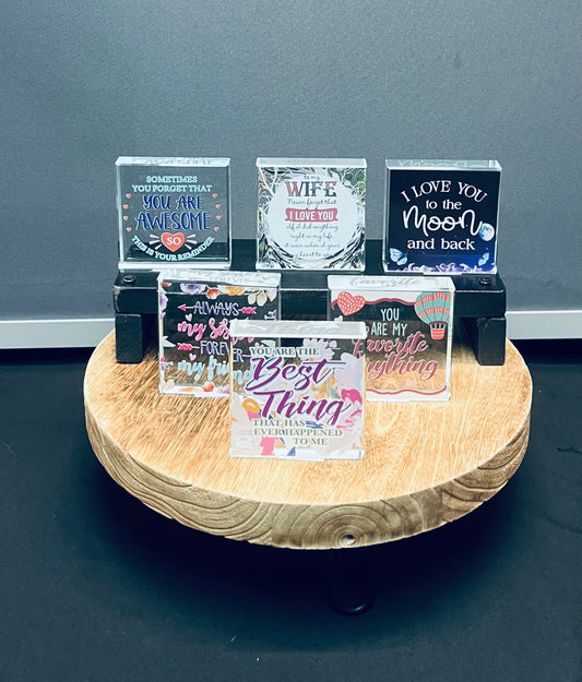 Glass signs