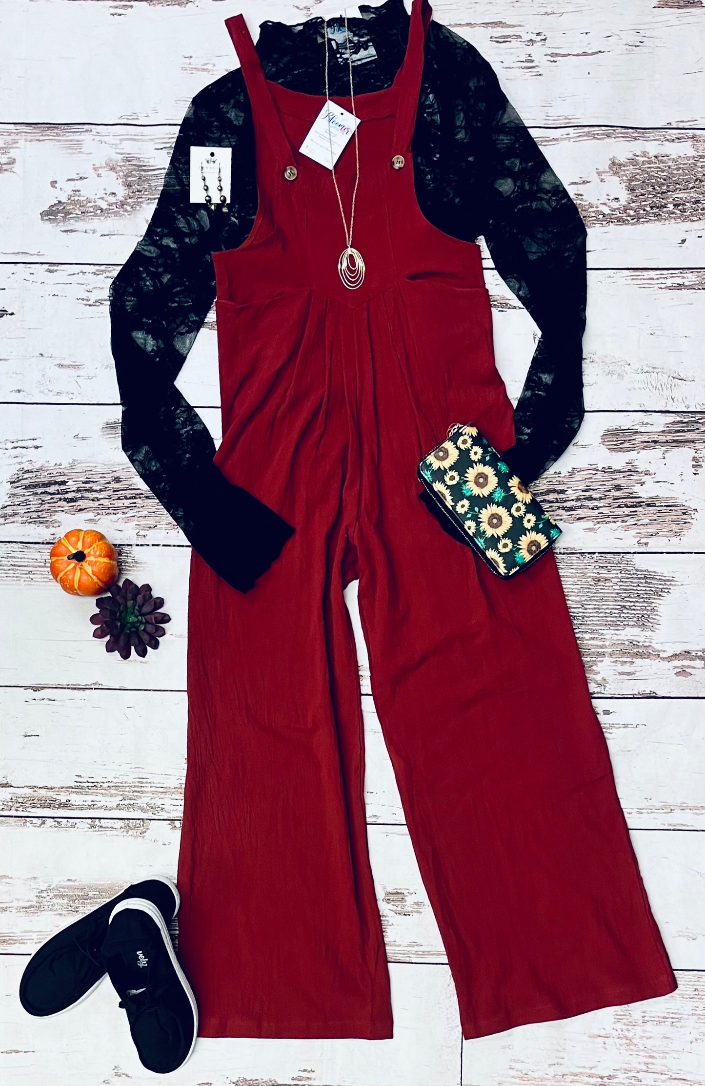 Red Jumpsuit with pockets