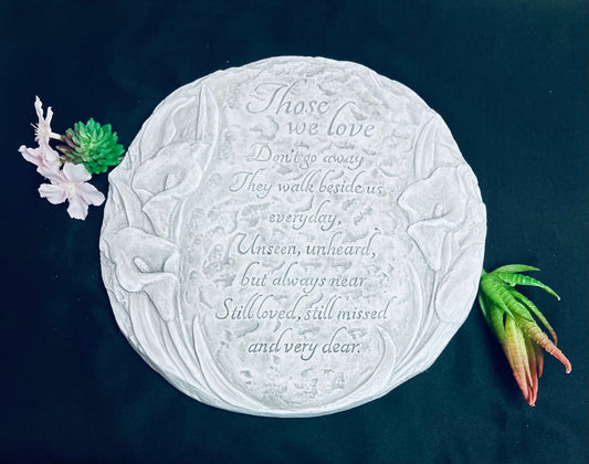 Those we love round stone