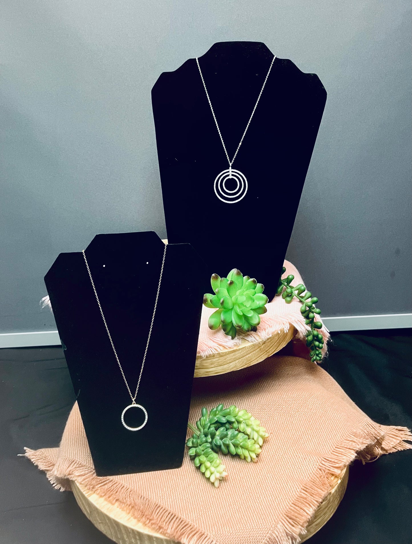 Circle necklaces