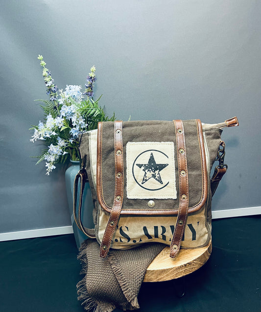 Army Motiff Shoulder Bag