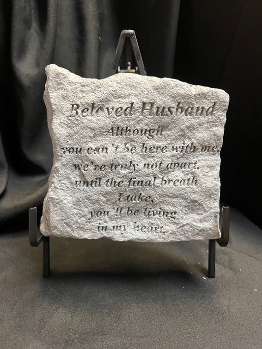 Beloved husband sympathy stone