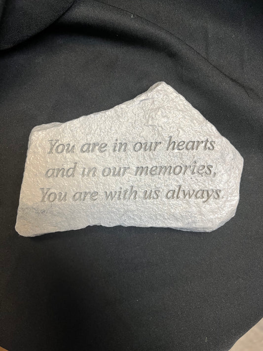 You are in our heart’s sympathy stone