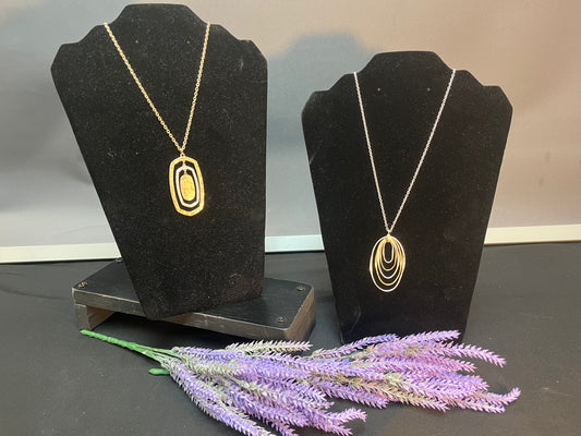 Silver and Gold long necklaces
