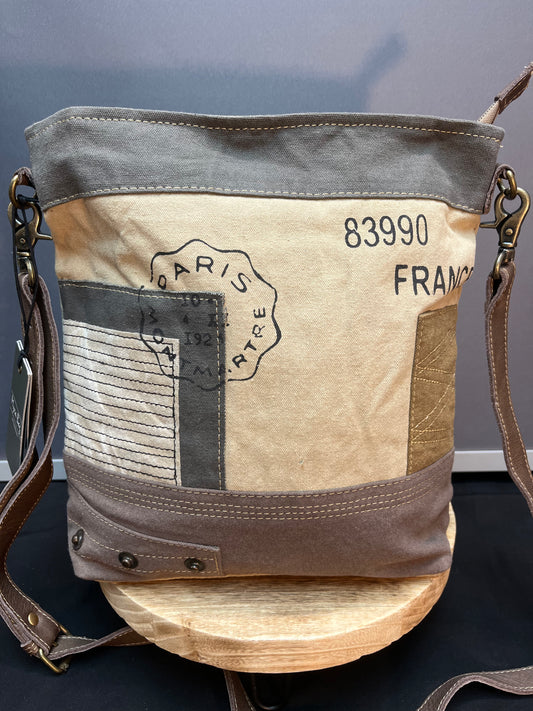 French postmark shoulder bag