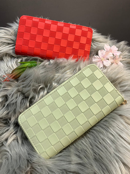 Checkered wallets