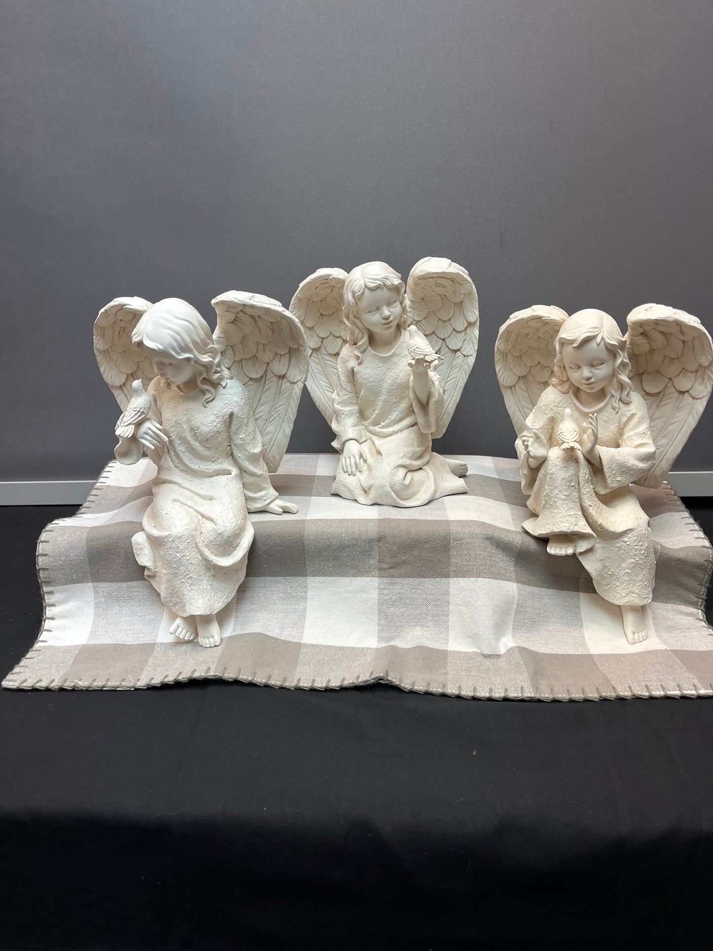 Angels with birds