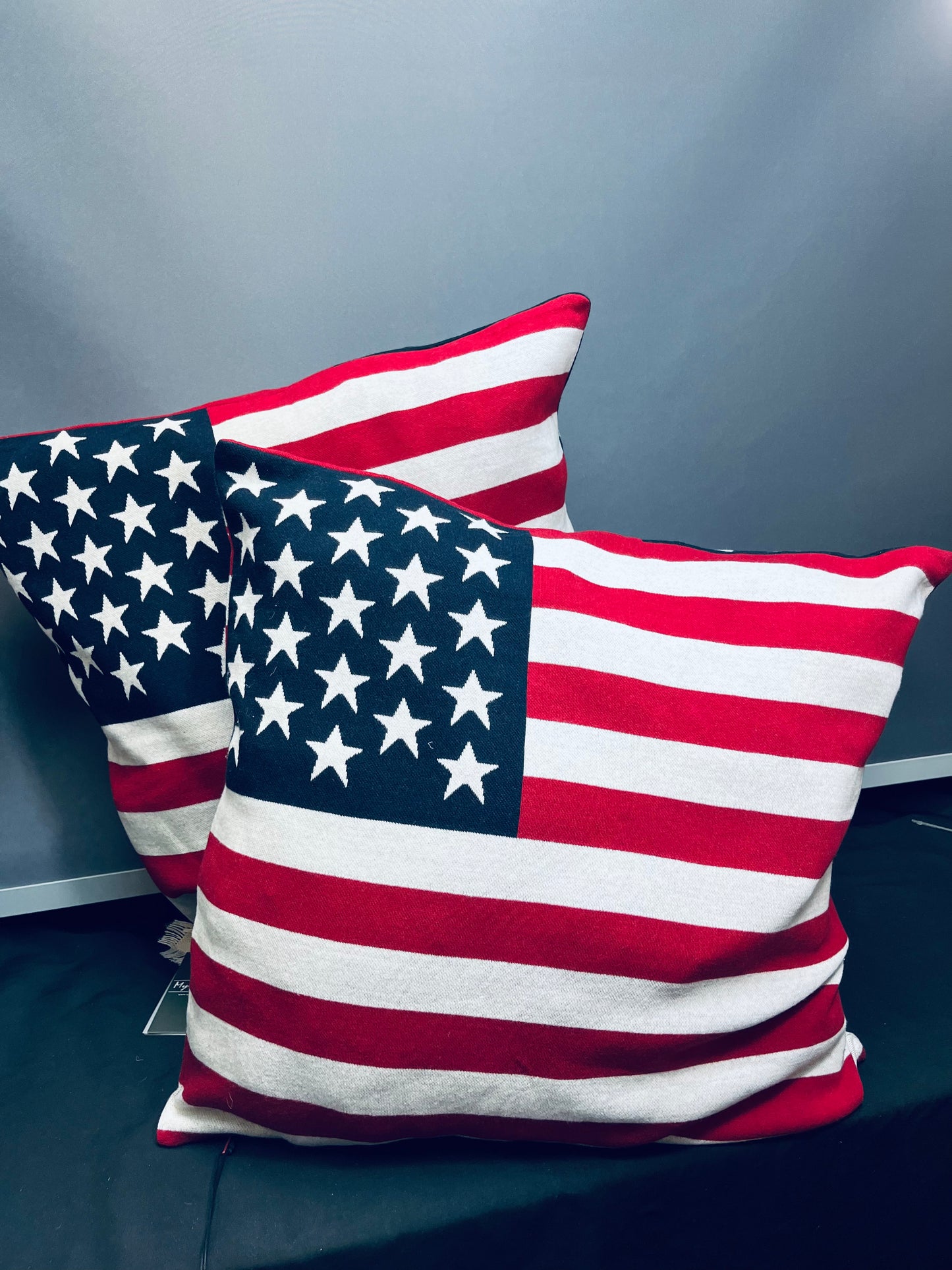 Pillow covers red white & blue