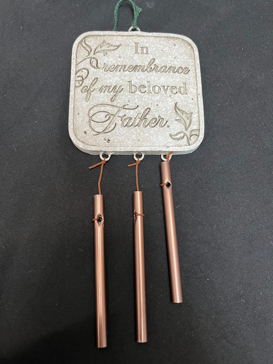 Remembrance father windchime with stake