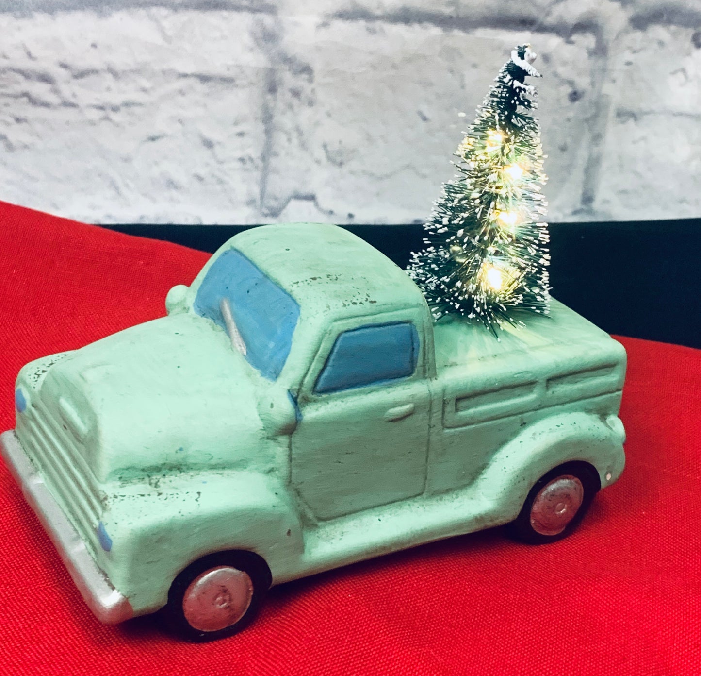 Truck with light up tree