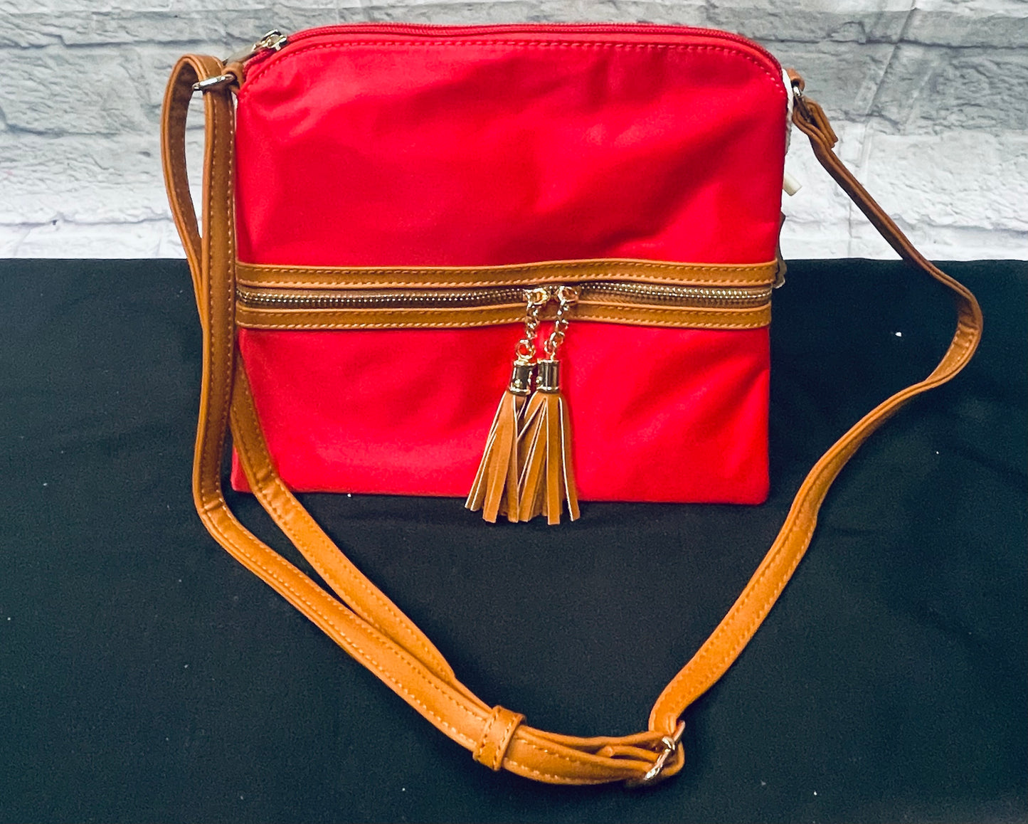 Red Mid Size Crossbody