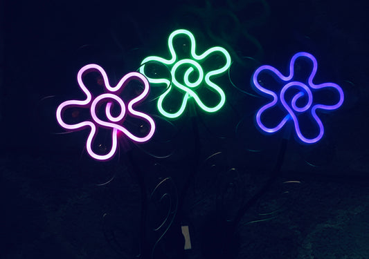Light up flower stake
